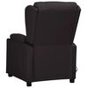 vidaXL Fauteuil de massage Noir Similicuir
