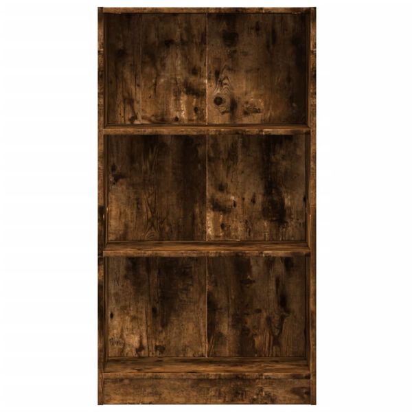 vidaXL Bibliothèque chêne fumé 60x24x109 cm bois d'ingénierie