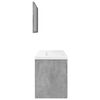 vidaXL Ensemble de meubles de salle de bain 3 pcs gris b&eacute;ton