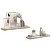 vidaXL &Eacute;tag&egrave;res murales flottantes 2 pcs Ch&ecirc;ne 80x23,5x3,8 cm MDF