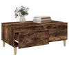 vidaXL Table basse Ch&ecirc;ne fum&eacute; 90x50x36,5 cm Bois d'ing&eacute;nierie