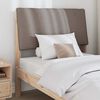 vidaXL T&ecirc;te de lit capitonn&eacute;e Taupe 90 cm Pin massif