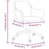 vidaXL Chaises &agrave; manger pivotantes lot de 2 violet tissu