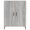 vidaXL Buffet haut Sonoma gris 69,5x34x180 cm Bois d'ing&eacute;nierie