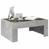 vidaXL Table basse avec LED infini gris b&eacute;ton 70x50x30 cm