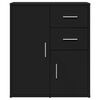 vidaXL Buffets 2 pcs noir 60x31x70 cm bois d'ing&eacute;nierie