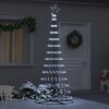 vidaXL Arbre de No&euml;l LED avec 295 LED Blanc froid 250 cm M&eacute;tal