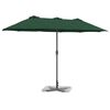 vidaXL Parasol de jardin Vert 370 x 197 x 239 cm