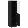 vidaXL Haut Armoire Ch&ecirc;ne noir 35 x 37 x 142 cm Bois d'ing&eacute;nierie