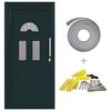 vidaXL Porte Frontale 110 x 210 cm PVC Anthracite