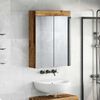 vidaXL Amoire de salle de bain avec miroir TULUM Bois ancien