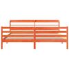 vidaXL Cadre de lit sans matelas cire marron 180x200cm bois pin massif