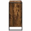 vidaXL Meuble d'appoint Ch&ecirc;ne Fum&eacute; 79 x 36 x 75 cm Bois d'ing&eacute;nierie