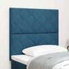 vidaXL T&ecirc;te de lit avec t&ecirc;te de lit Bleu fonc&eacute; 100 cm Velours