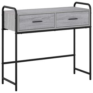 vidaXL Table console Sonoma gris 90 x 33 x 80,5 cm Bois d'ing&eacute;nierie