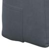 vidaXL Coussin de Dos Gris fonc&eacute; 120 x 24 x 50 cm Velours