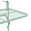 vidaXL Table Suspendue de Balcon Vert menthe 60 x 39 x 65 cm Acier