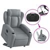 vidaXL Fauteuil inclinable électrique gris clair tissu