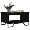 vidaXL Table basse noir 75x51x40 cm bois d'ing&eacute;nierie