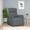 vidaXL Fauteuil de massage Gris fonc&eacute; Tissu
