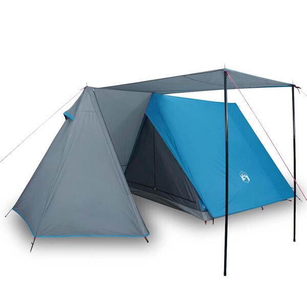 vidaXL Tente de camping 3 personnes bleu imperm&eacute;able