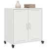 vidaXL Buffet blanc 68x39x72 cm acier