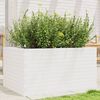 vidaXL Jardini&egrave;re blanc 90x60x45,5 cm bois de pin massif