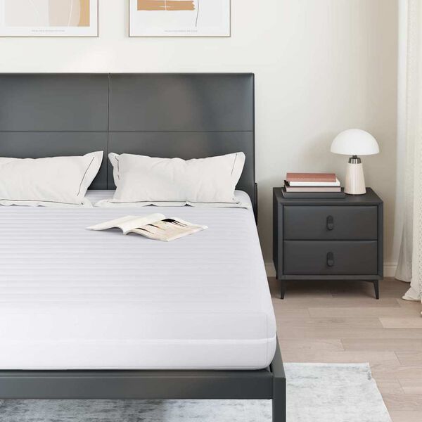 vidaXL Matelas Blanc 140 x 190 cm Ressort ensach&eacute;