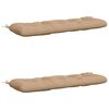 vidaXL Coussins de Banc VIANEN 2 pc 100 % polyester Sable