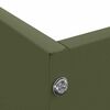 vidaXL Bordure de Pelouse Vert olive 60 x 60 x 13 cm Acier