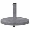 vidaXL Pied de parasol Aspect Bois Gris Foncé 48 x 48 x 32 cm