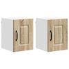 vidaXL Panneau de lave-vaisselle Kalmar 2 pc Ch&ecirc;ne Sonoma