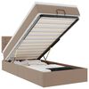 vidaXL Cadre de lit ottoman et matelas cappuccino 90x190 cm similicuir