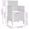 vidaXL Ensemble de salle &agrave; manger de jardin avec coussins 17 pcs