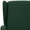 vidaXL Fauteuil de massage Vert fonc&eacute; Tissu