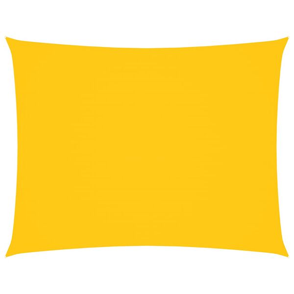 vidaXL Voile de parasol tissu oxford rectangulaire 6x8 m jaune