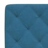 vidaXL Cadre de lit sans matelas bleu 140x190 cm velours