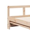 vidaXL Lit de jour et lit gigogne et matelas 90x200 cm bois pin massif