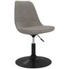 vidaXL Chaises &agrave; manger pivotantes lot de 4 Gris clair Velours