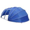 vidaXL D&ocirc;me de tente de piscine 640 x 432 x 205 cm Bleu azure