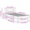 vidaXL Cadre de lit avec t&ecirc;te de lit Blanc 90 x 200 cm Pin massif