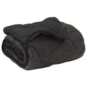 vidaXL Duvet d'hiver Matelass&eacute; Anthracite 135 x 200 cm