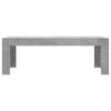 vidaXL Table basse gris béton 102x50x36 cm bois d'ingénierie