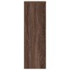 vidaXL Supports pour plantes 2 pcs ch&ecirc;ne marron bois d'ing&eacute;nierie