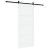 vidaXL Porte coulissante ORKDAL Blanc et Noir 86 x 198,5 cm Pin massif
