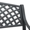 vidaXL Banc de jardin 102 cm aluminium coul&eacute; noir