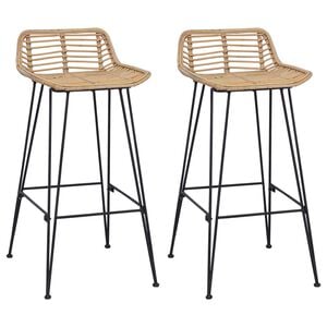 vidaXL Chaise de bar 44 x 46 x 91 cm Fer &agrave; tige de 10mm de diam&egrave;tre