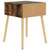 vidaXL Table de chevet chêne fumé 40x40x56 cm Bois d'ingénierie