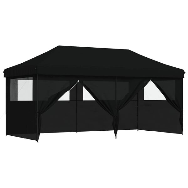 vidaXL Tente de f&ecirc;te Noir 292 x 580 x 315 cm Tissu Oxford
