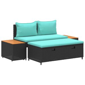 vidaXL Ensemble de canap&eacute;s d'ext&eacute;rieur 4 -Seater 4 pc 55 x 30 x 39 cm